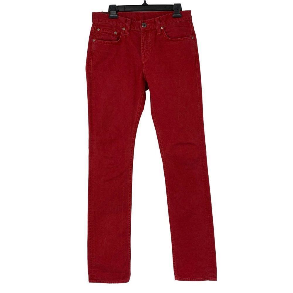 Mens J Brand Red Kane Jeans Size 29 x 35 Tall Long 100% Cotton Straight Leg USA